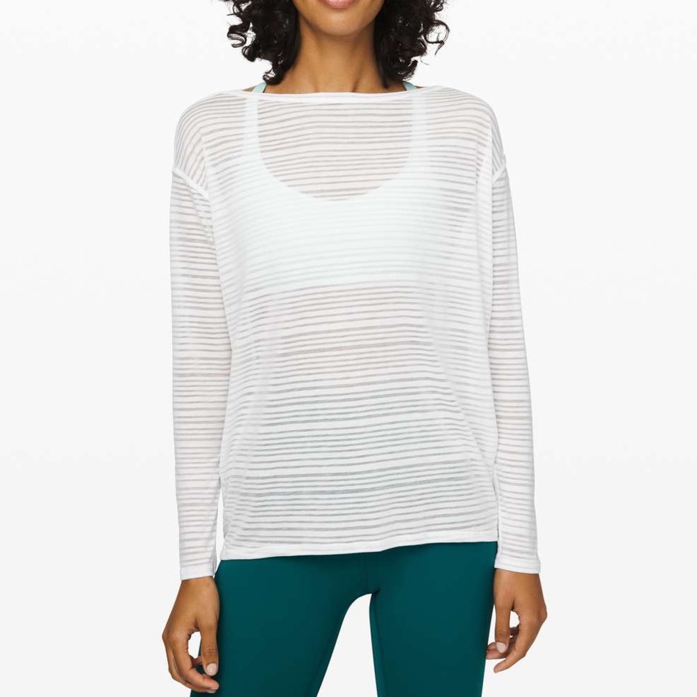 Lululemon White Long Sleeve